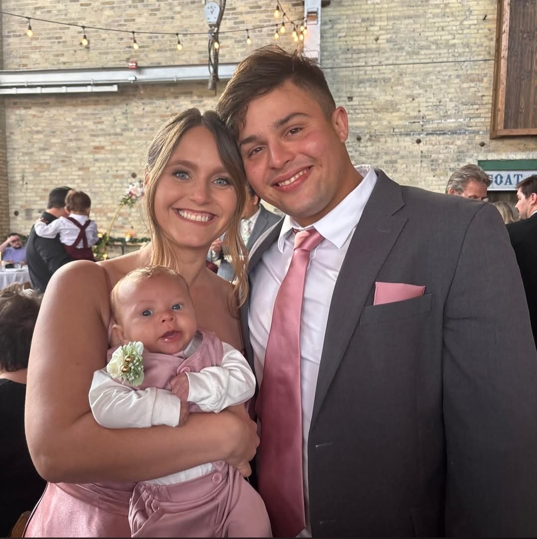 Sawyer Smith with his little family